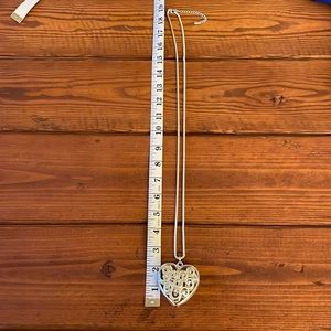 Silver heart necklace